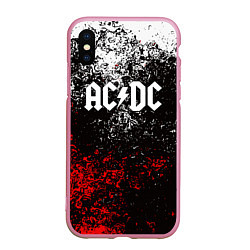 Чехол iPhone XS Max матовый AC DC