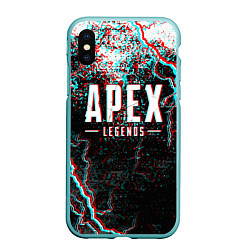 Чехол iPhone XS Max матовый APEX LEGENDS GLITCH
