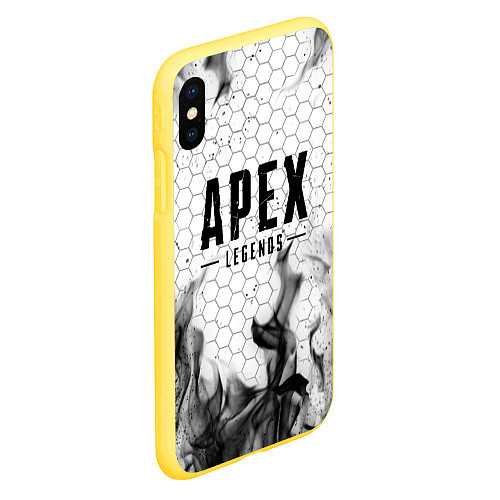 Чехол iPhone XS Max матовый APEX LEGENDS / 3D-Желтый – фото 2