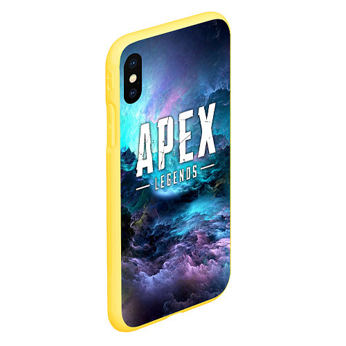 Чехол iPhone XS Max матовый APEX LEGENDS / 3D-Желтый – фото 2