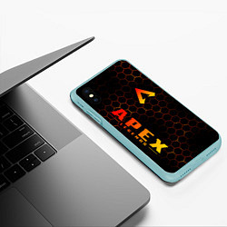 Чехол iPhone XS Max матовый APEX LEGENDS, цвет: 3D-мятный — фото 2