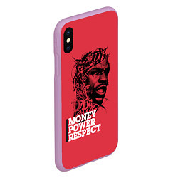 Чехол iPhone XS Max матовый Floyd Mayweather, цвет: 3D-сиреневый — фото 2