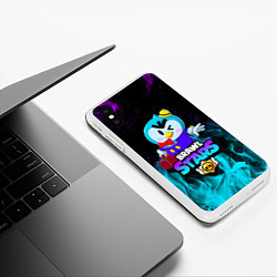 Чехол iPhone XS Max матовый BRAWL STARS MRP, цвет: 3D-белый — фото 2