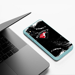 Чехол iPhone XS Max матовый Tony Ferguson, цвет: 3D-мятный — фото 2