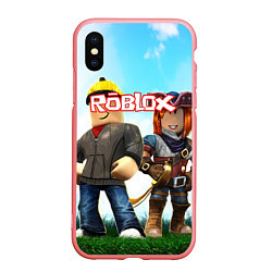 Чехол iPhone XS Max матовый ROBLOX, цвет: 3D-баблгам