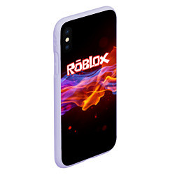 Чехол iPhone XS Max матовый ROBLOX, цвет: 3D-светло-сиреневый — фото 2