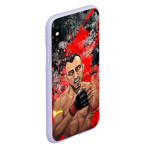 Чехол iPhone XS Max матовый Tony Ferguson / 3D-Светло-сиреневый – фото 2