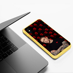 Чехол iPhone XS Max матовый Егор Крид, цвет: 3D-желтый — фото 2