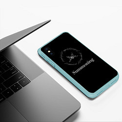 Чехол iPhone XS Max матовый Summoning, цвет: 3D-мятный — фото 2