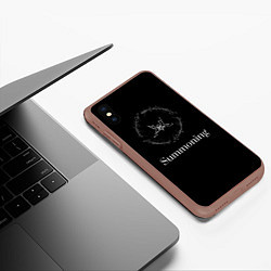 Чехол iPhone XS Max матовый Summoning, цвет: 3D-коричневый — фото 2