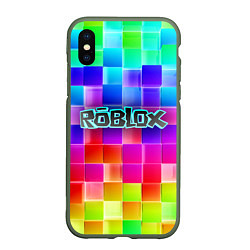 Чехол iPhone XS Max матовый Роблокс