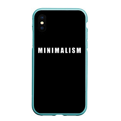 Чехол iPhone XS Max матовый Minimalism, цвет: 3D-мятный