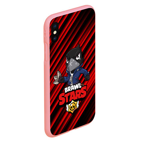 Чехол iPhone XS Max матовый Brawl Stars CROW / 3D-Баблгам – фото 2