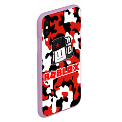 Чехол iPhone XS Max матовый ROBLOX, цвет: 3D-сиреневый — фото 2