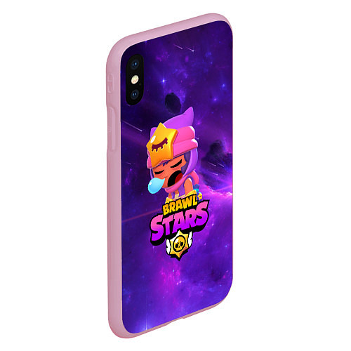 Чехол iPhone XS Max матовый BRAWL STARS SANDY / 3D-Розовый – фото 2