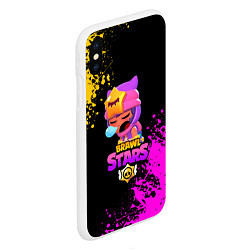 Чехол iPhone XS Max матовый BRAWL STARS SANDY, цвет: 3D-белый — фото 2