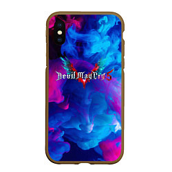 Чехол iPhone XS Max матовый DEVIL MAY CRY DMC, цвет: 3D-коричневый