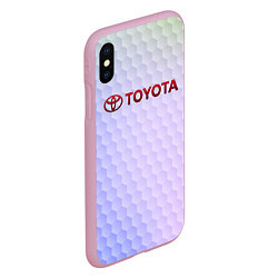 Чехол iPhone XS Max матовый TOYOTA, цвет: 3D-розовый — фото 2