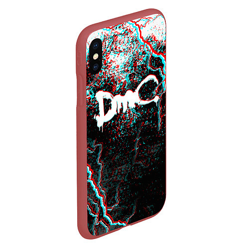 Чехол iPhone XS Max матовый DEVIL MAY CRY DMC / 3D-Красный – фото 2