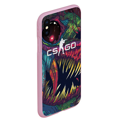 Чехол iPhone XS Max матовый CS GO Hyper Beast / 3D-Розовый – фото 2