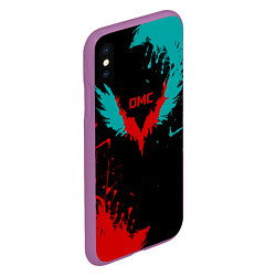 Чехол iPhone XS Max матовый DMC, цвет: 3D-фиолетовый — фото 2