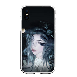 Чехол iPhone XS Max матовый BILLIE EILISH, цвет: 3D-белый