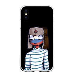 Чехол iPhone XS Max матовый CountryHumans - Россия