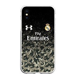 Чехол iPhone XS Max матовый Real Madrid