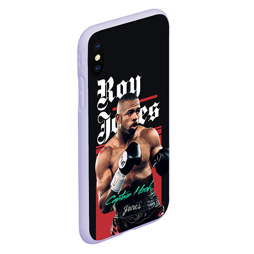 Чехол iPhone XS Max матовый Roy Jones / 3D-Светло-сиреневый – фото 2