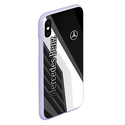 Чехол iPhone XS Max матовый Mercedes-Benz, цвет: 3D-светло-сиреневый — фото 2