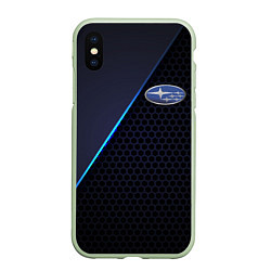 Чехол iPhone XS Max матовый SUBARU