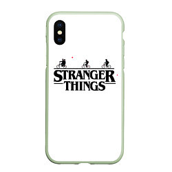 Чехол iPhone XS Max матовый STRANGER THINGS