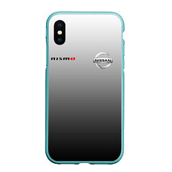 Чехол iPhone XS Max матовый NISSAN NISMO, цвет: 3D-мятный