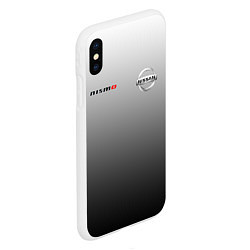 Чехол iPhone XS Max матовый NISSAN NISMO, цвет: 3D-белый — фото 2