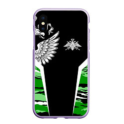 Чехол iPhone XS Max матовый Пограничные Войска