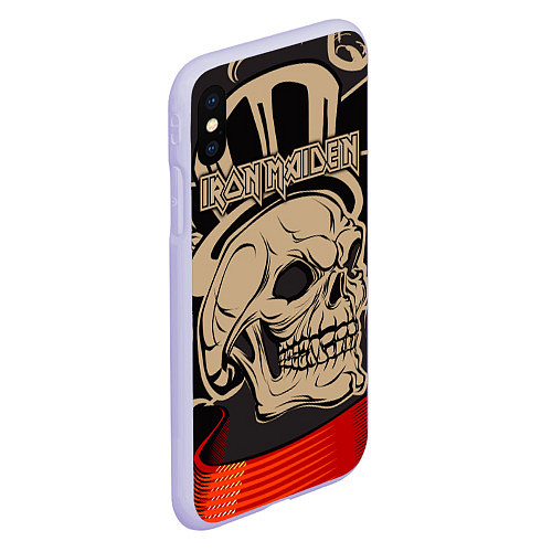 Чехол iPhone XS Max матовый Iron Maiden / 3D-Светло-сиреневый – фото 2