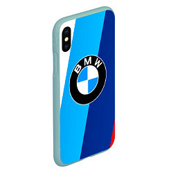 Чехол iPhone XS Max матовый BMW, цвет: 3D-мятный — фото 2