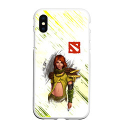 Чехол iPhone XS Max матовый Windranger, цвет: 3D-белый