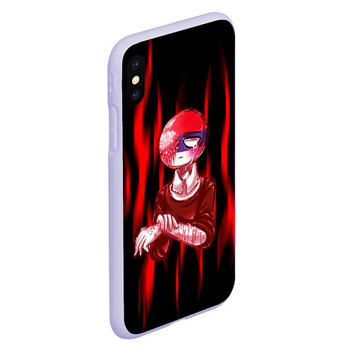 Чехол iPhone XS Max матовый CountryHumans / 3D-Светло-сиреневый – фото 2