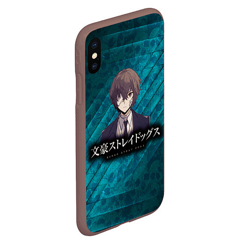 Чехол iPhone XS Max матовый Bungou Stray Dogs / 3D-Коричневый – фото 2