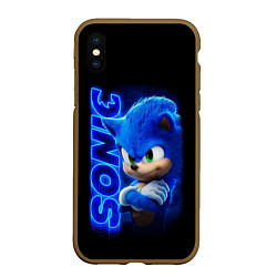 Чехол iPhone XS Max матовый SONIC