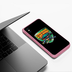 Чехол iPhone XS Max матовый Без права на славу во славу державы, цвет: 3D-малиновый — фото 2