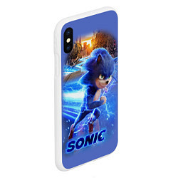 Чехол iPhone XS Max матовый SONIC, цвет: 3D-белый — фото 2