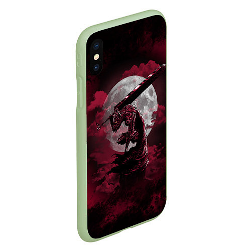 Чехол iPhone XS Max матовый BERSERK / 3D-Салатовый – фото 2