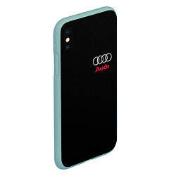 Чехол iPhone XS Max матовый AUDI, цвет: 3D-мятный — фото 2