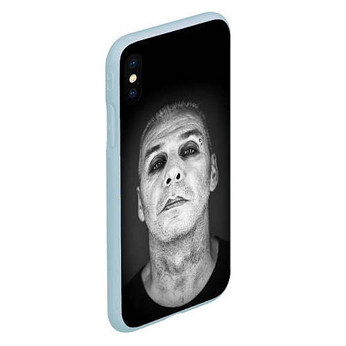 Чехол iPhone XS Max матовый LINDEMANN / 3D-Голубой – фото 2