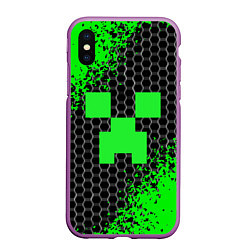 Чехол iPhone XS Max матовый MINECRAFT