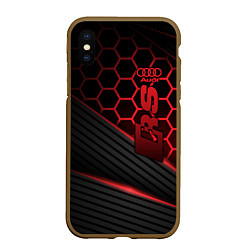 Чехол iPhone XS Max матовый Audi RS