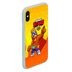 Чехол iPhone XS Max матовый Эль Примо brawl stars, цвет: 3D-голубой — фото 2