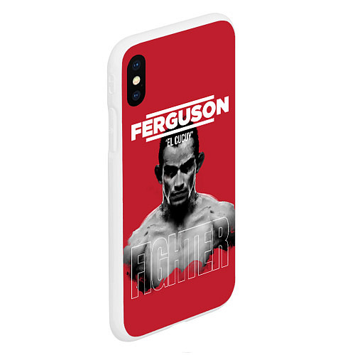 Чехол iPhone XS Max матовый Ferguson / 3D-Белый – фото 2